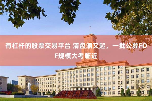 有杠杆的股票交易平台 清盘潮又起，一批公募FOF规模大考临近